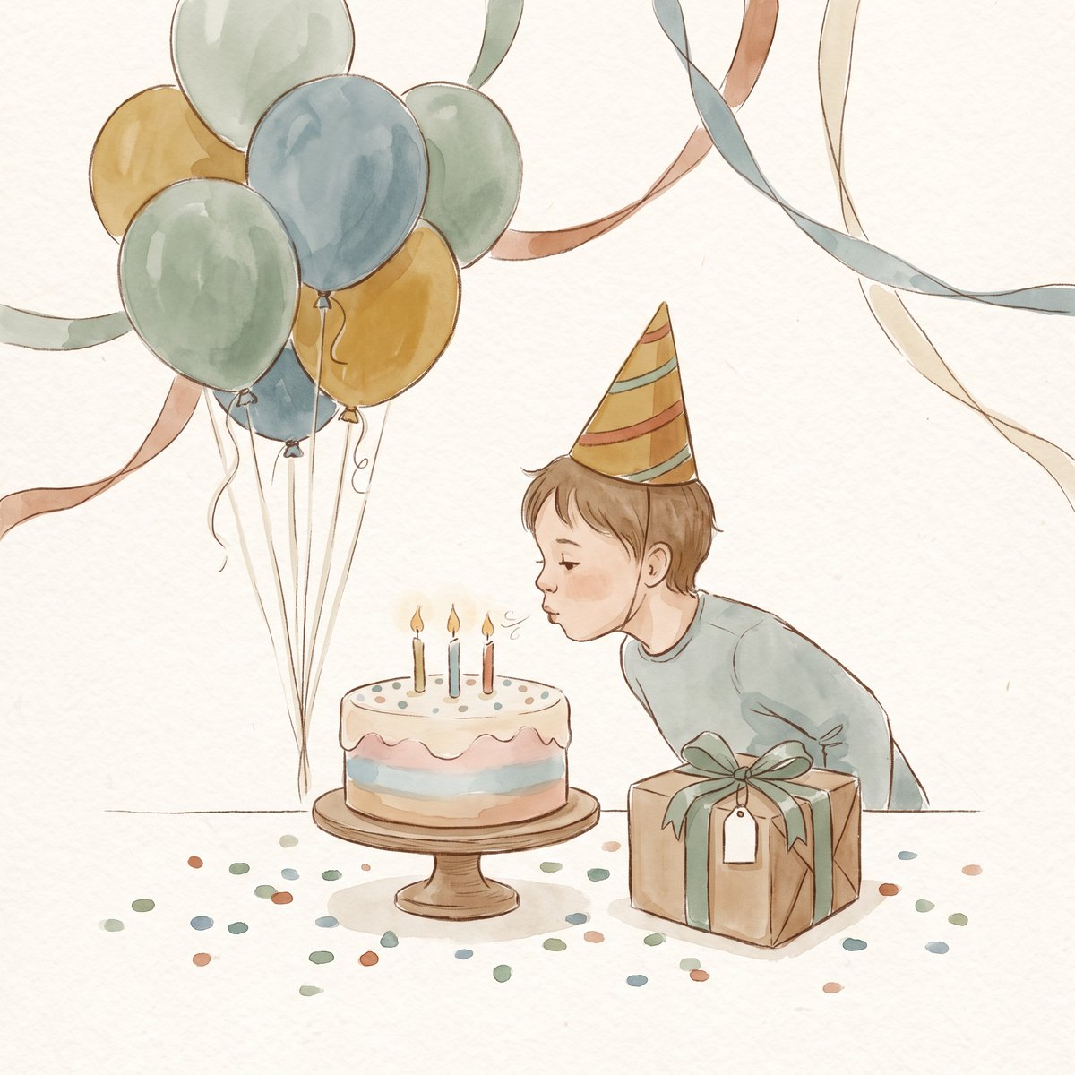 Birthday Party Quest cover — child blowing out candles