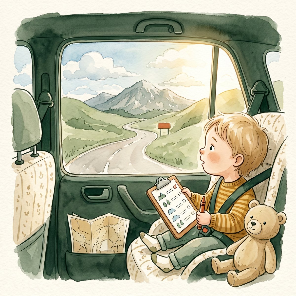 Road Trip Quest cover — kids in the back seat of a car